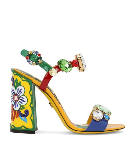 dolce gabbana sandalette|dolce gabbana heeled sandals.